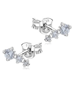 Beautiful CZ Silver Stud Earring STS-5182